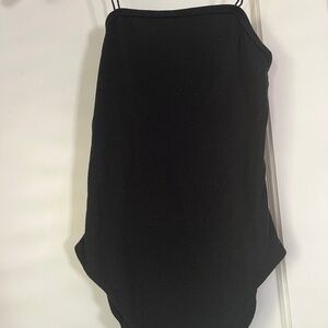 Wild fable thin black spaghetti strap body suit. Size XS
